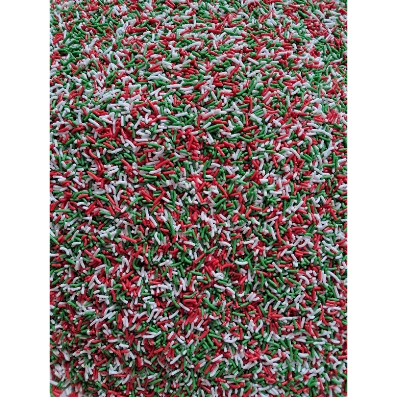 

meses hiasan kue christmas/ meises sprinkle natal cupcakes 3 warna