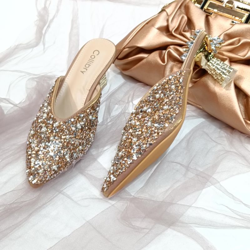 Ay00 #328-300# Sandal Pesta Bustong Collibry Import100%