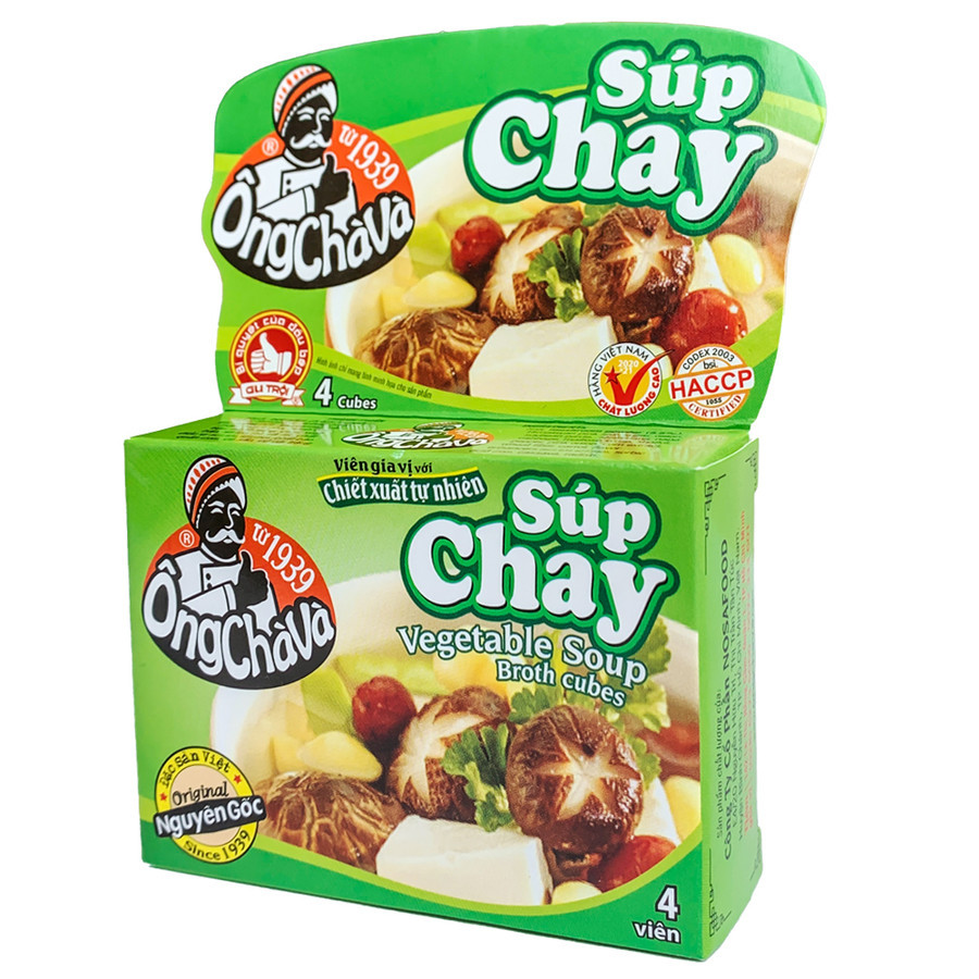 

OngChaVa Sup Chay Vegetable Soup Seasoning Cube Bumbu Kaldu Kuah Sayur Vietnam