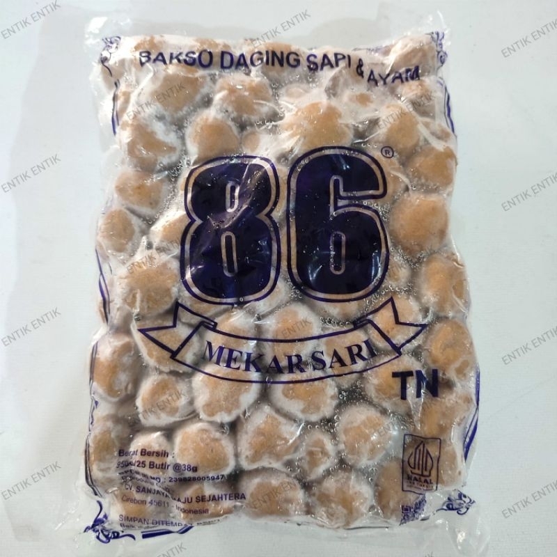 

BMS | Bakso Mekar Sari | Bakso Sapi TN 86 1kg isi 100pcs