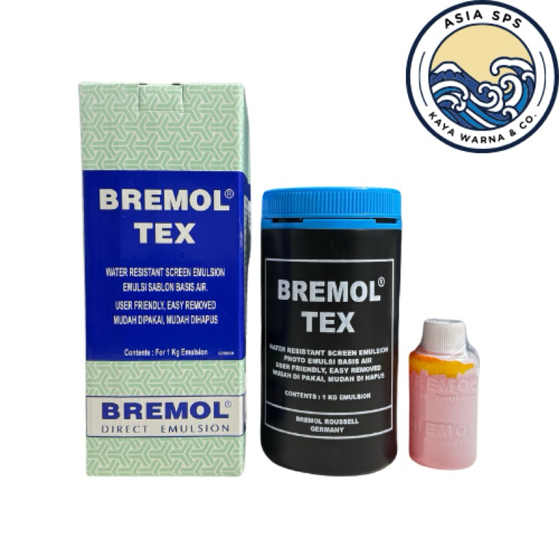 BREMOL TEX (1kg) Emulsi Sablon Basis Air / Obat Afdruk