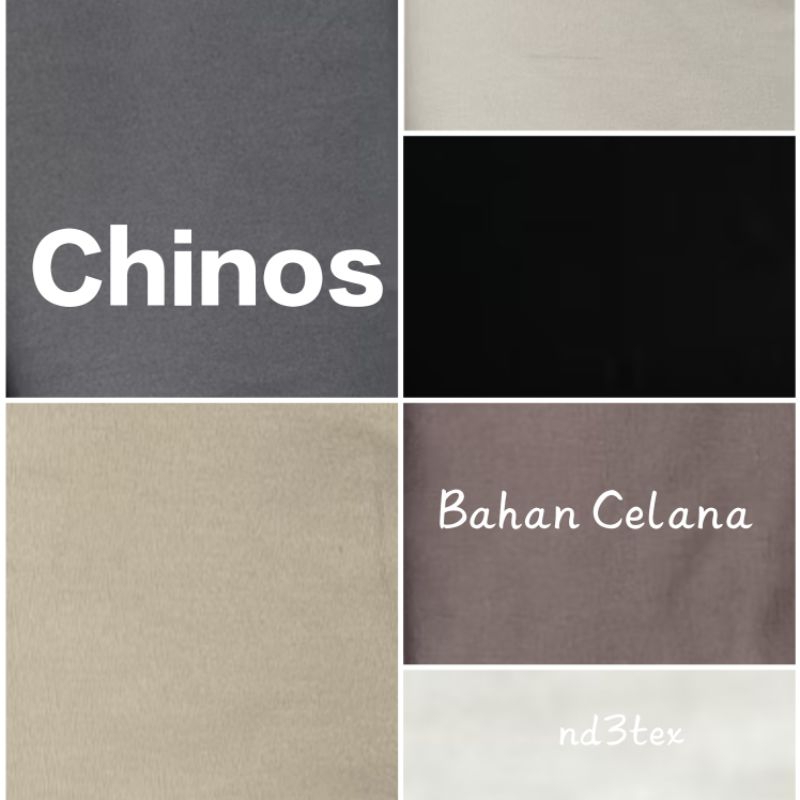 Kain Chinos Premium Meteran / Bahan Celana Katun Twill Stretch Tebal Halus