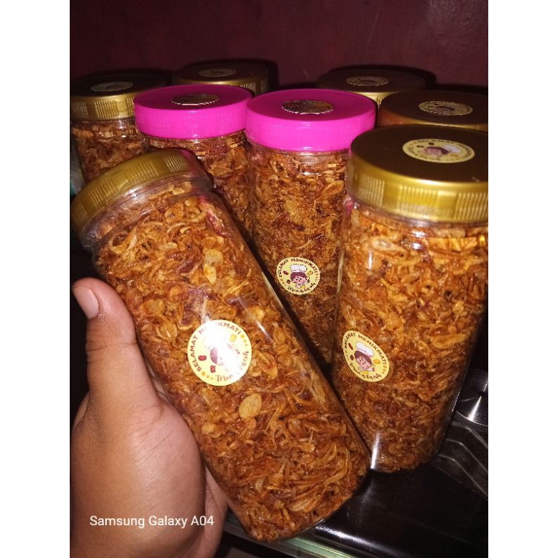 

BAWANG GORENG BREBES ASLI,enak, gurih kemasan toples 480ml