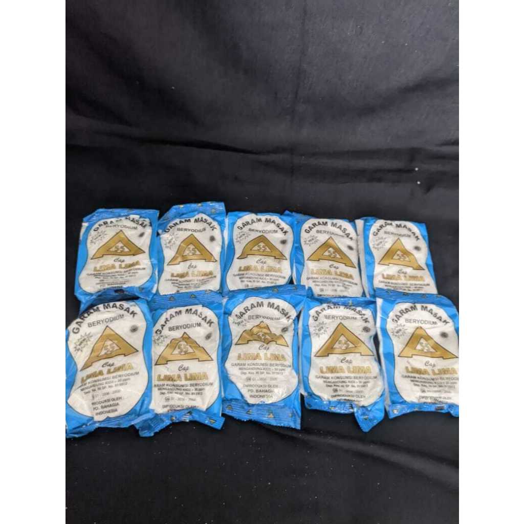 

Garam Cap Lima Lima 10pcs Garam Masak Dapur