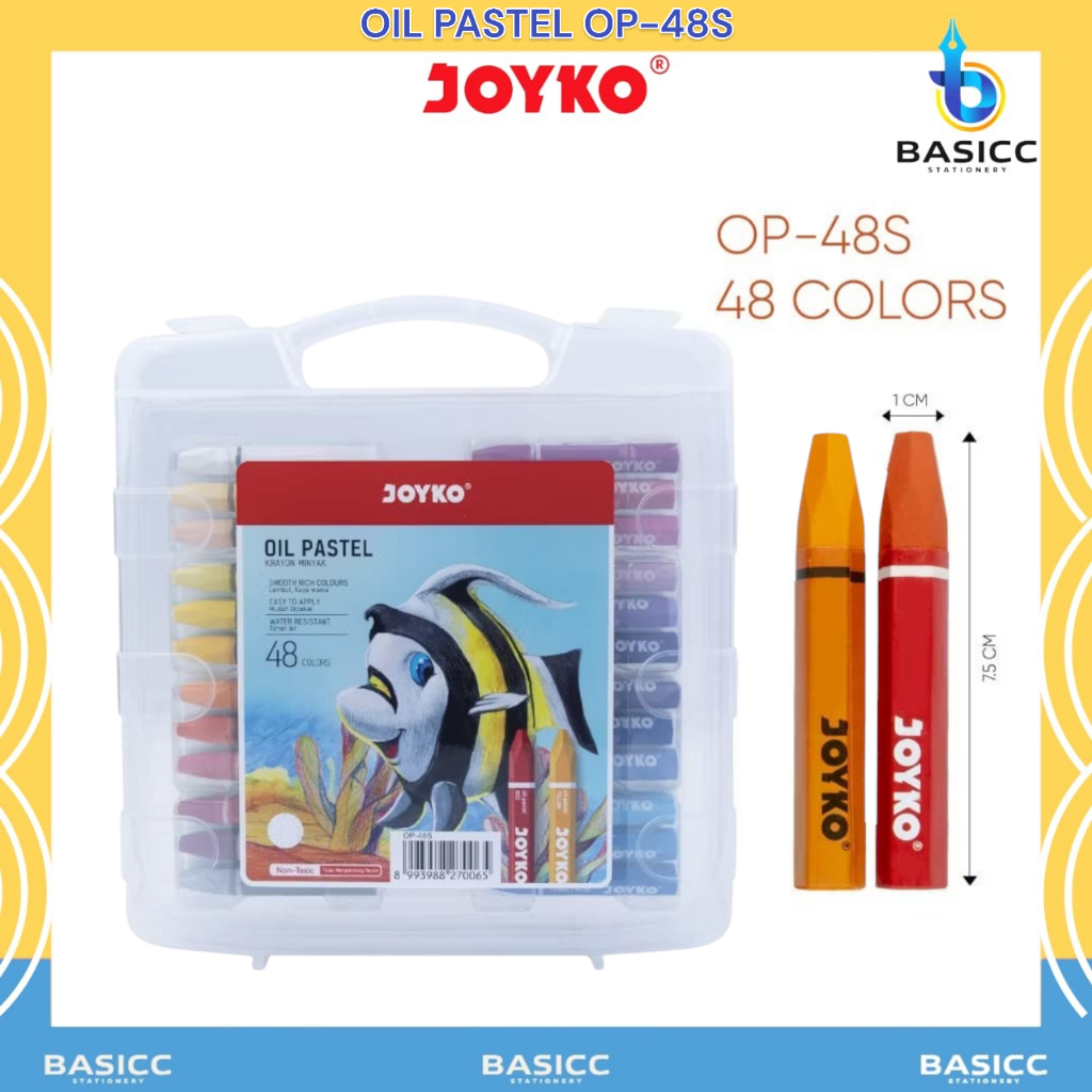 

Joyko Crayon Oil Pastel Krayon Minyak OP-48S | @1Set
