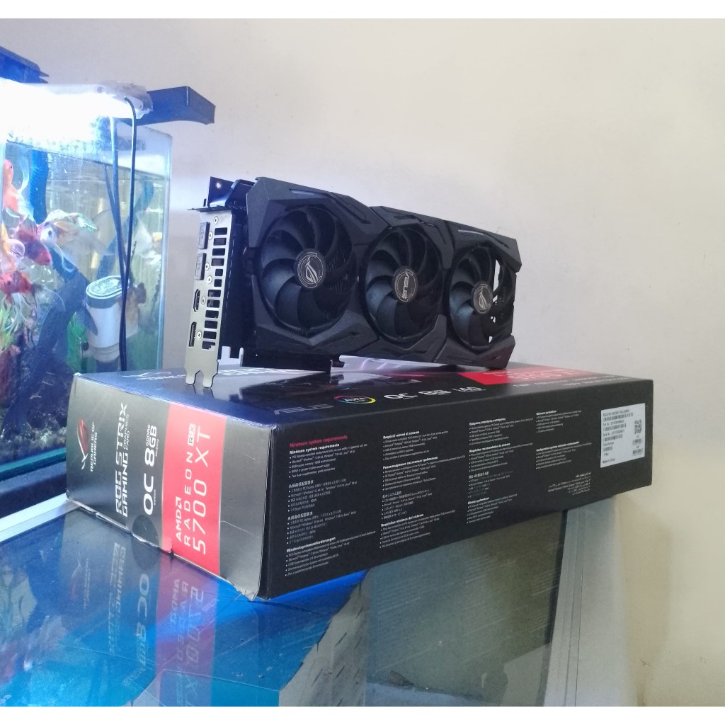 VGA ASUS ROG Strix RX 5700XT Fullset/ Performa gaming diatas RTX 2060 Super