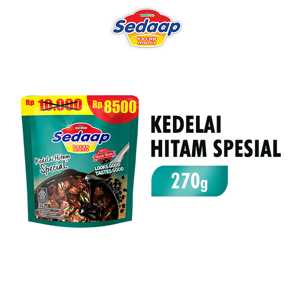 

Sedaap Kecap Manis Kedelai Hitam Spesial Pouch 200 ml / 270 gram