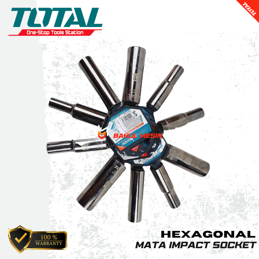 TOTAL impact deep Hexagonal Socket Mata impact socket shock SATUAN