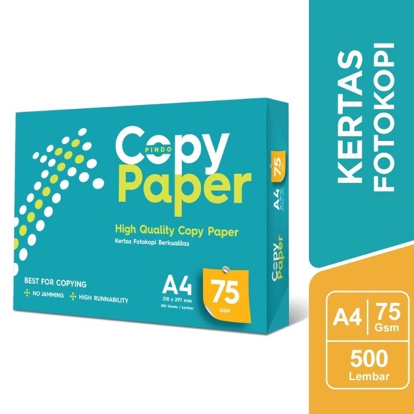 

KODE PRODUK DNMBR4243 KERTAS HVS A4 75 GSM COPY PAPER 1 RIM 5 LEMBAR