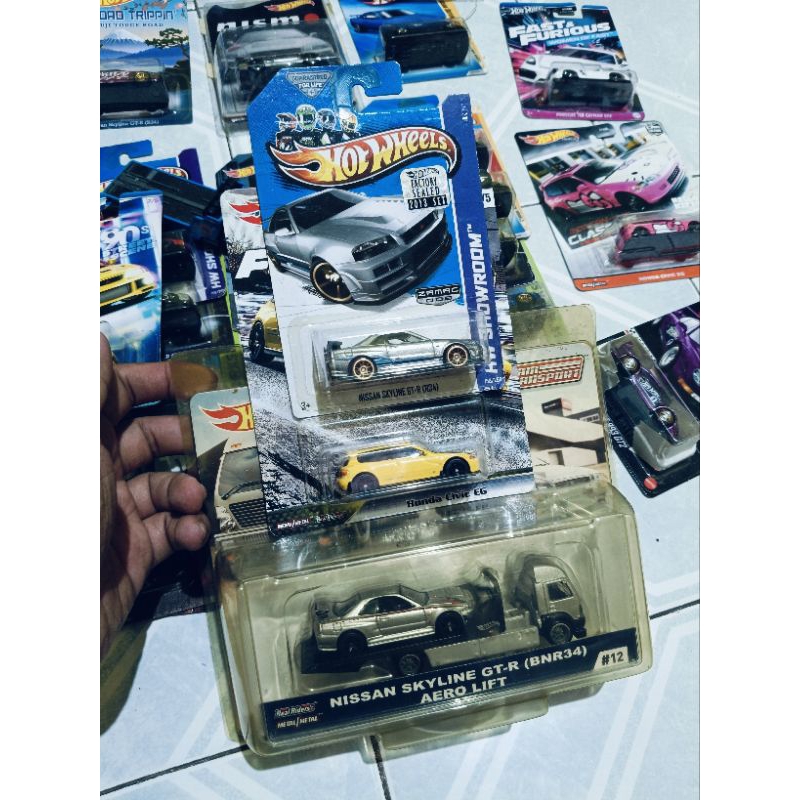 hot wheels r34 tt zamac honda civic eg