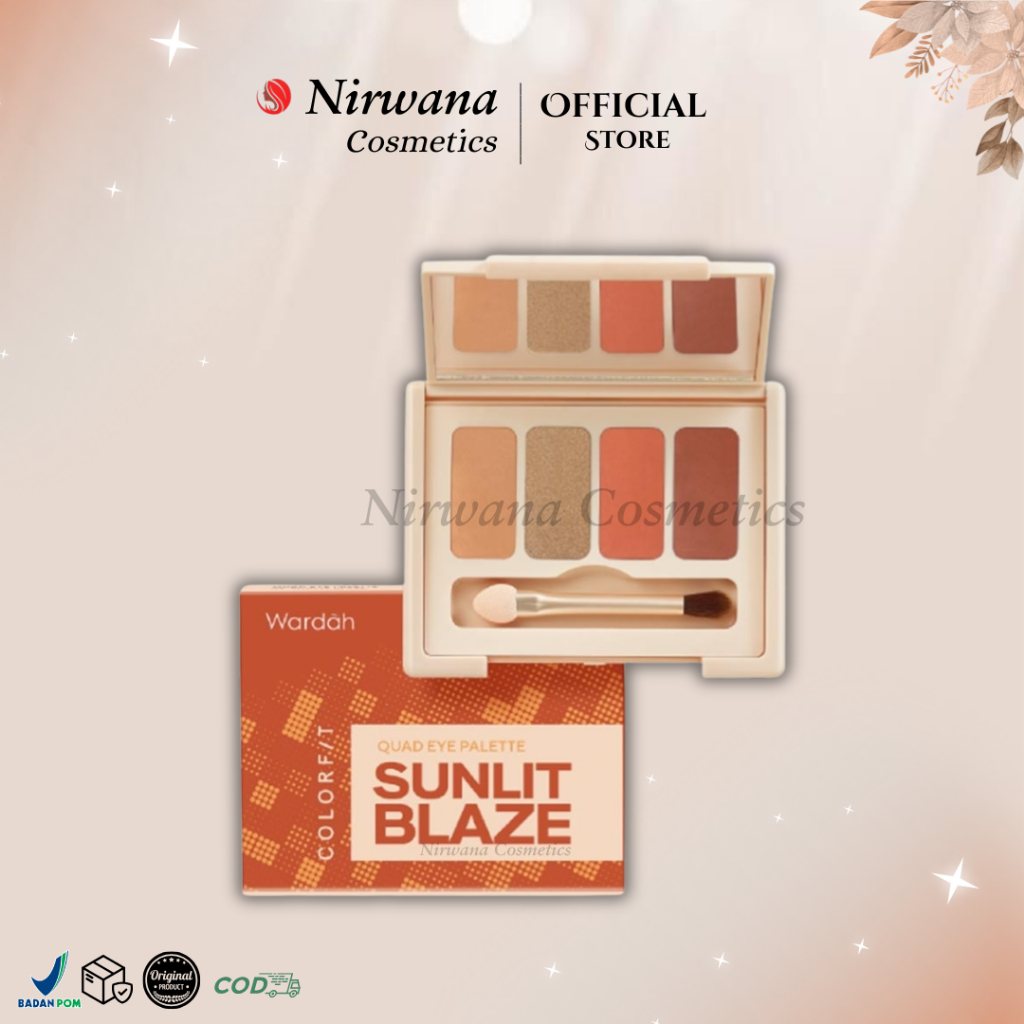 ☆ NIRWANACOSMETICS ☆ Wardah Colorfit Quad Eyeshadow Pallete