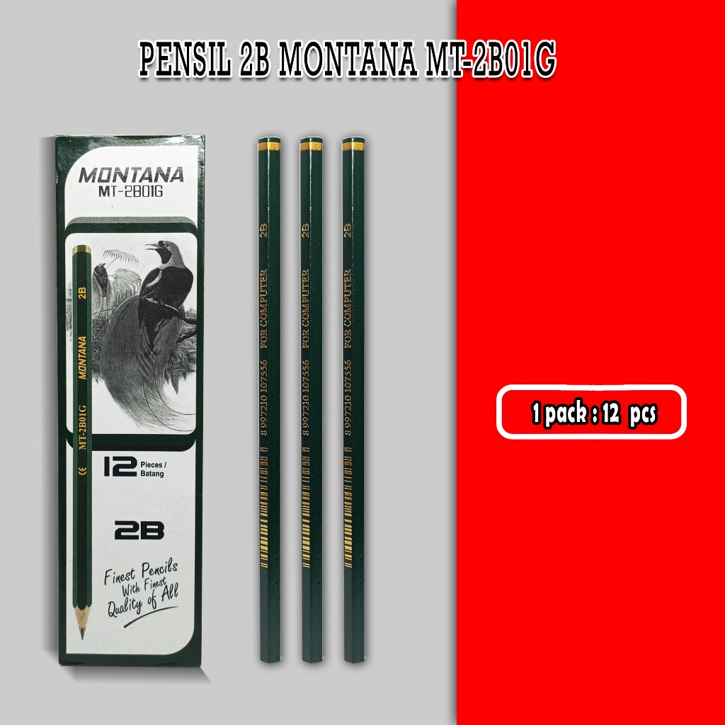 

pensil 2b montana MT-2B01B / 1 pack / 12 pcs