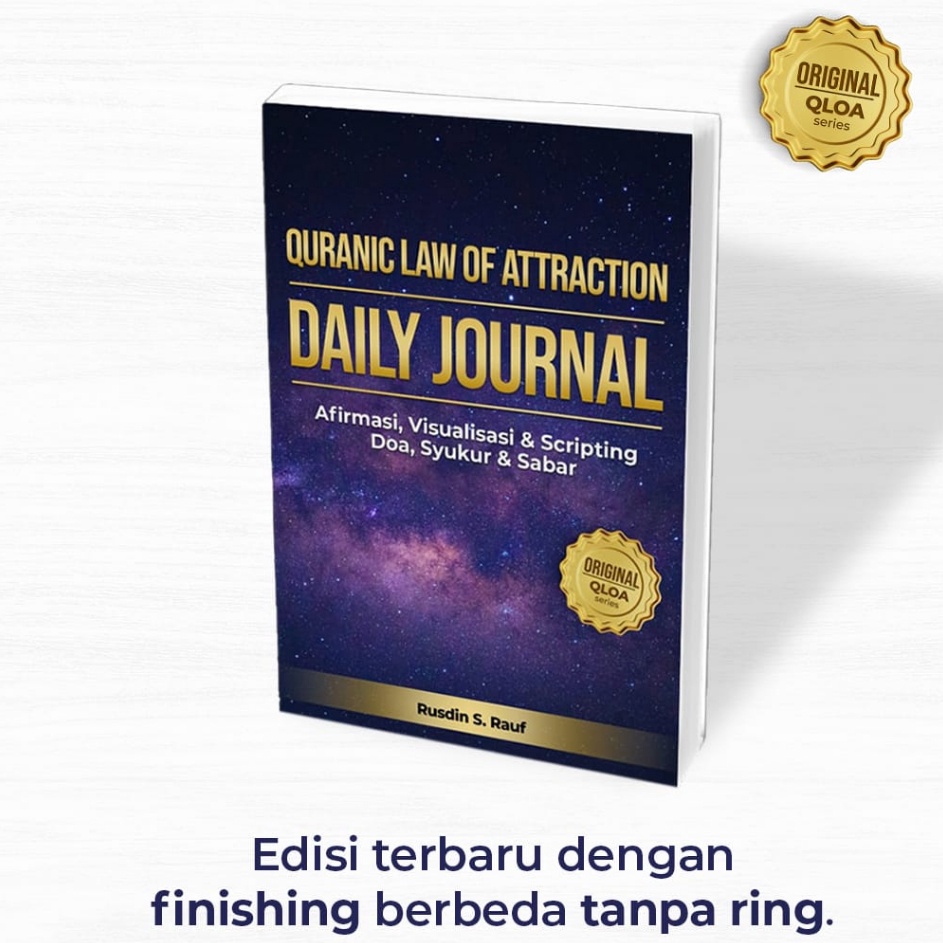 

KODE PRODUK R9MFM8154 Buku Daily Journal Quranic Law of Attraction Scripting Afirmasi visualisasi dengan doa syukur sabar notebook original