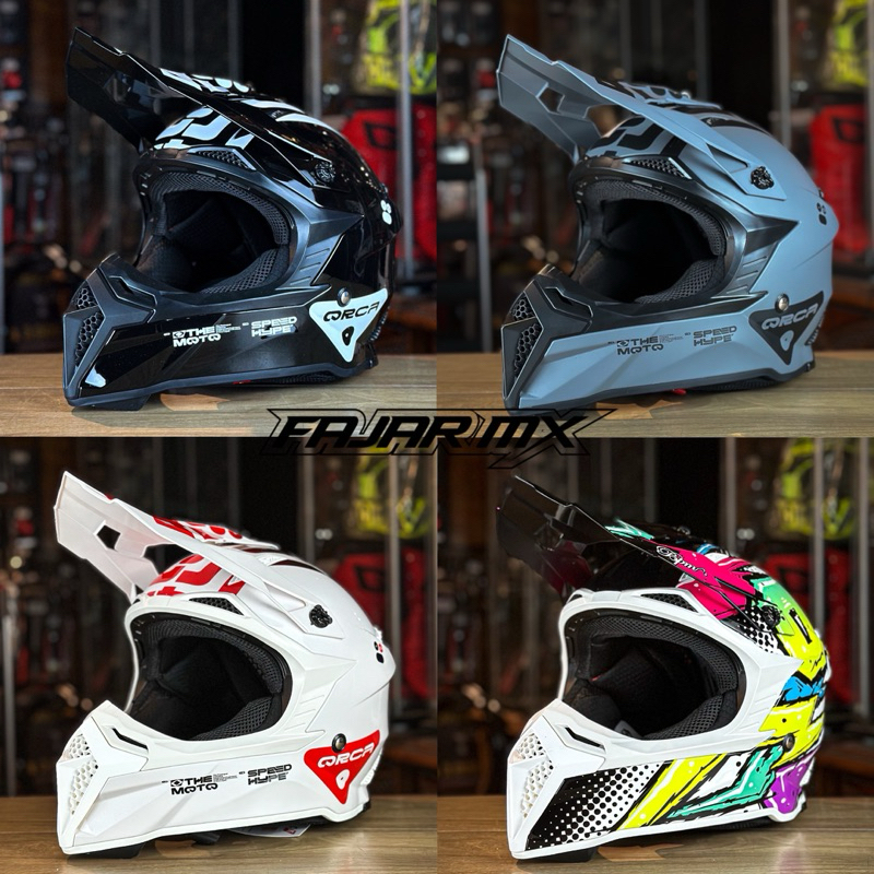 Helm Cross ORCA THETA Limited edition Terbau Ringan Nyaman