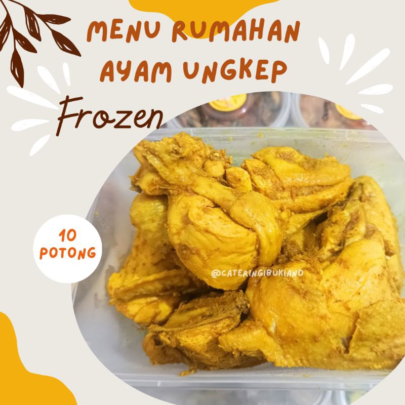 

Lauk Harian Rumahan Ibu Frozen ada ayam ungkep usus kerang ikan tempe