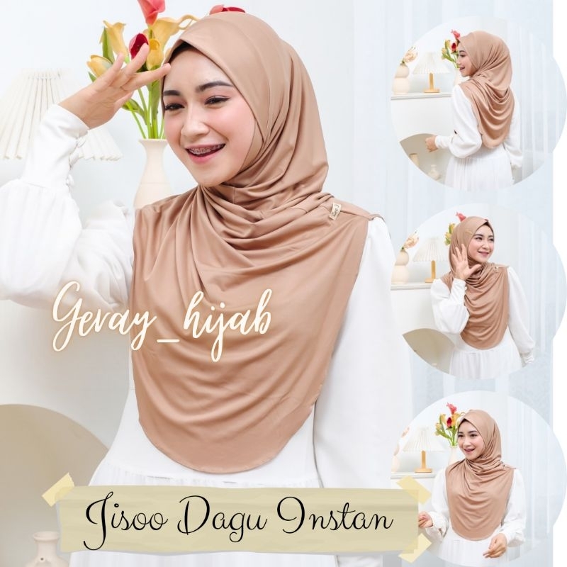 Bergo Jisoo Dagu / Kerudung instan / jilbab instan / jilbab dagu / Bergo dagu / jilbab premium / jil