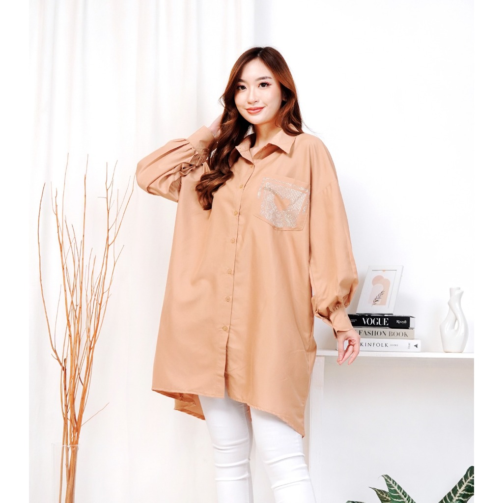 DOLLIE | Bella Kemeja Tunik Wanita Muslim Dewasa