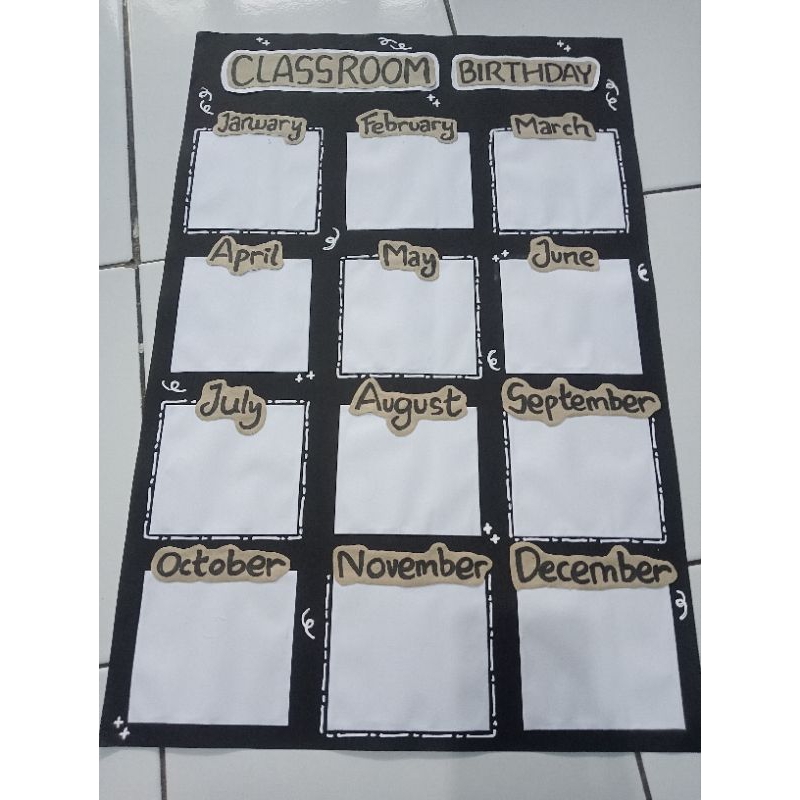 

poster dekorasi kelas Classroom Birthday
