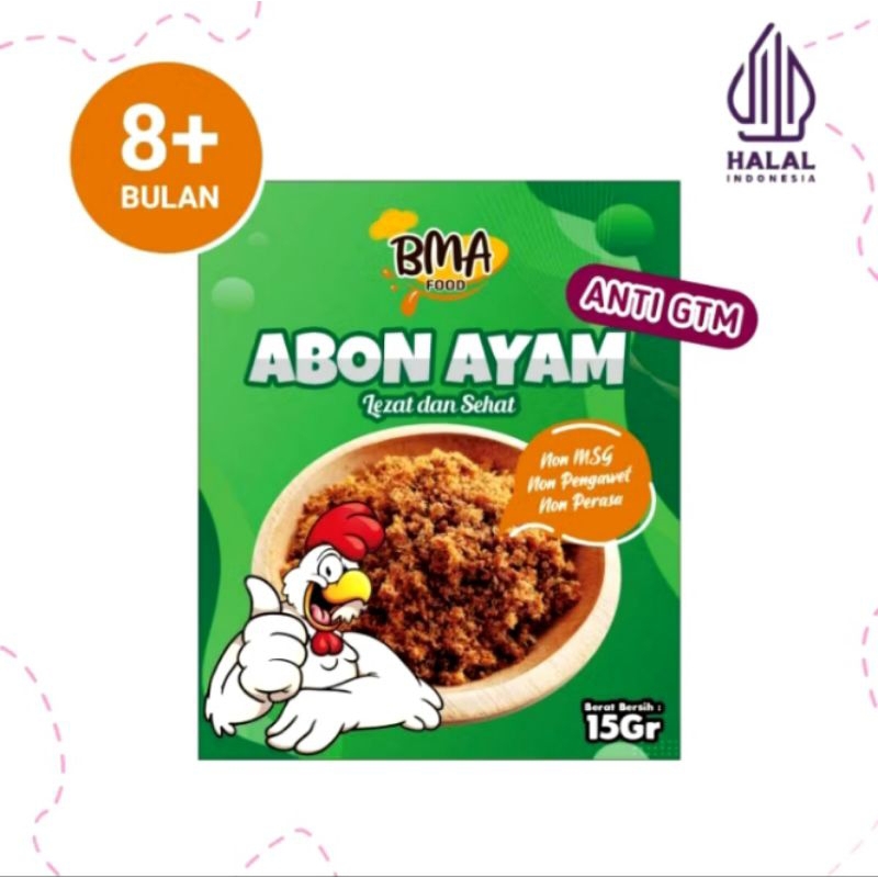 

Abon MPASI Anti GTM NON MSG BB Booster Abon Bayi Abon Ayam 15gr