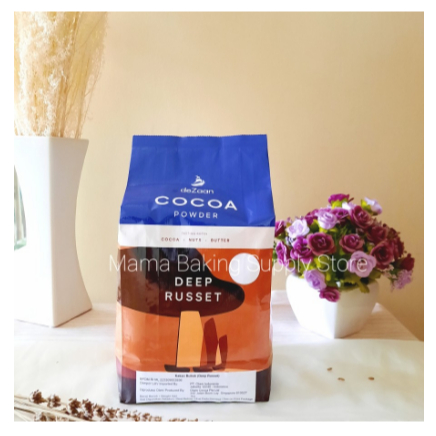 

DEZAAN Cocoa Chocolate Cokelat Powder Bubuk Dutched DEEP RUSSET 1 KG