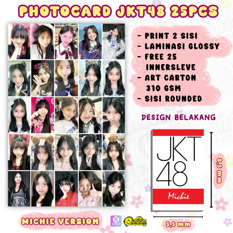 PC Photocard JKT48 MICHIE isi 25pcs