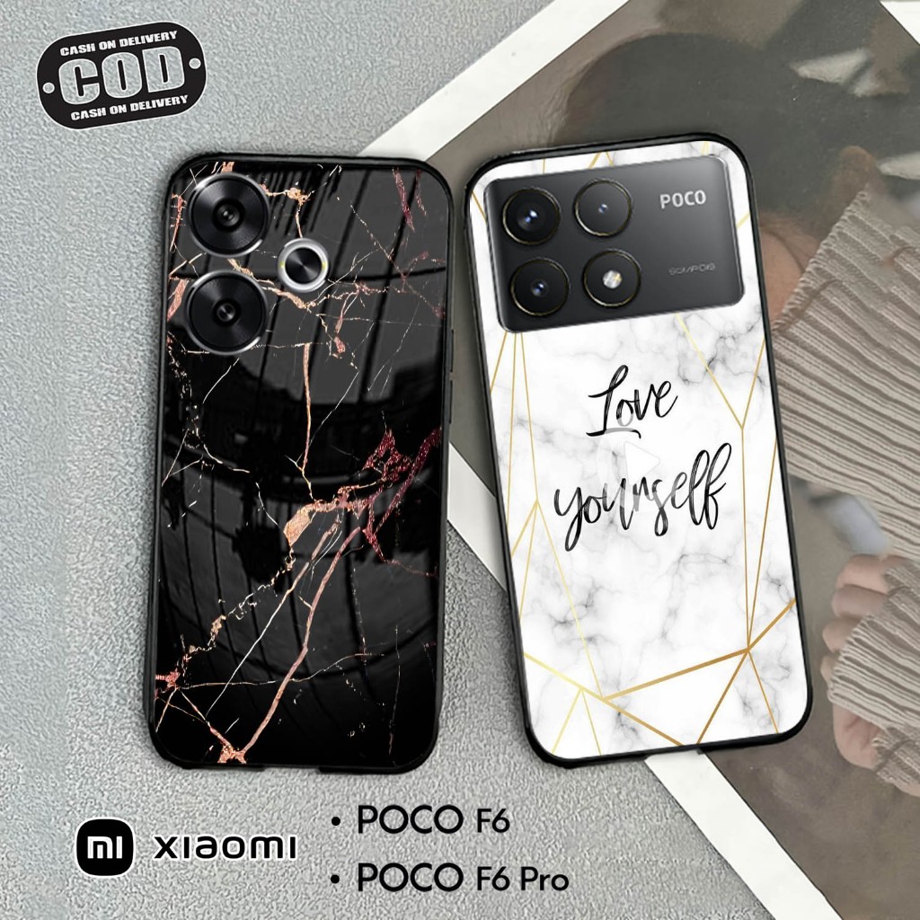 Softcase Kaca For POCO F6 & POCO F6 PRO - Case Handphone POCO F6 & POCO F6 PRO [T36].