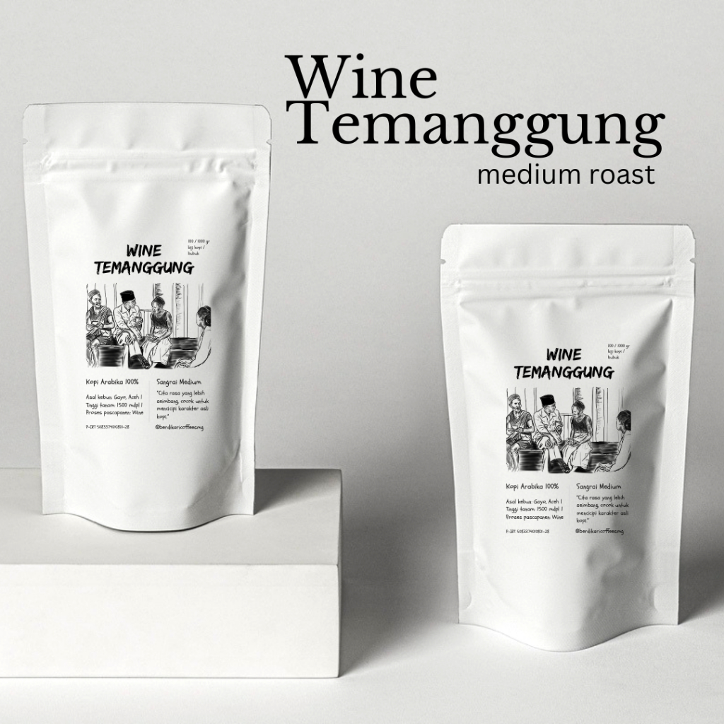 

Berdikari Coffee Kopi Bubuk Arabika Wine Temanggung Sangrai Medium 100gr