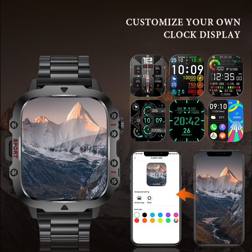 BESTPROMO LIGE JAM TANGAN PINTAR OLAHRAGA TAHAN AIR PANGGILAN BLUETOOTH PRIA 420MAH PEMANTAUAN