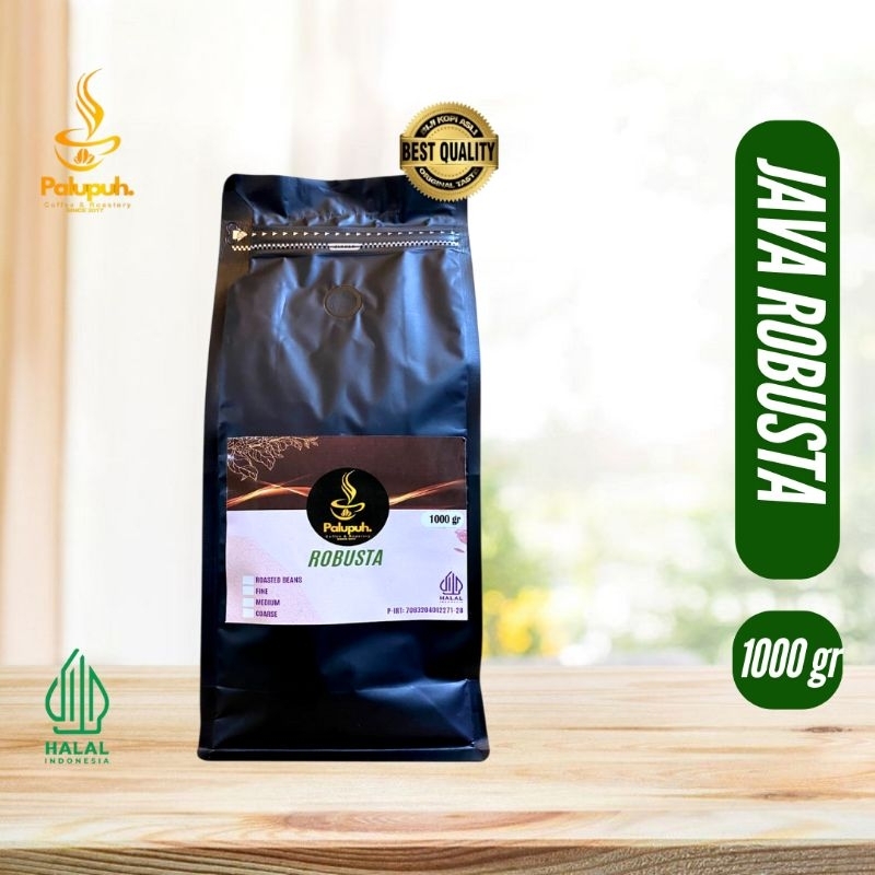 

Palupuh Kopi Robusta Asli (1000 gr) Java Robusta Medium to Dark Roast Coffee Origin Jawa Barat