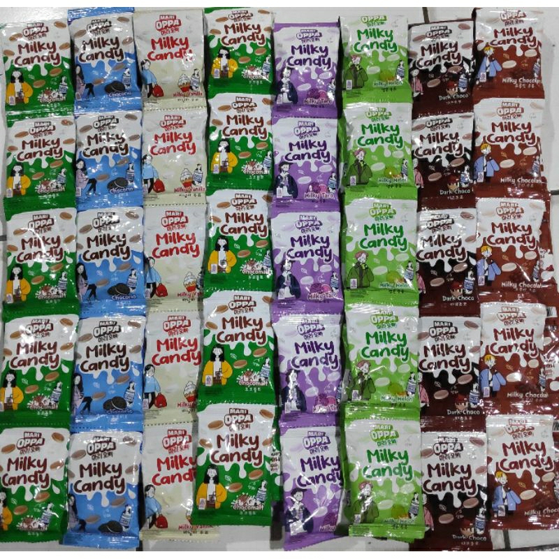 

Permen Mari Oppa Milky Candy Varian Rasa ( isi 10 pcs @12gr )