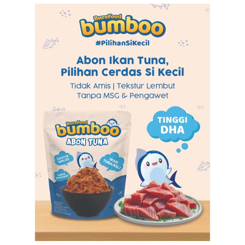 

BAREFOOD BUMBOO Abon Sapi Ayam 100gr Tuna 75gr / Abon Cemilan MPASI Anak & Dewasa / GARUT