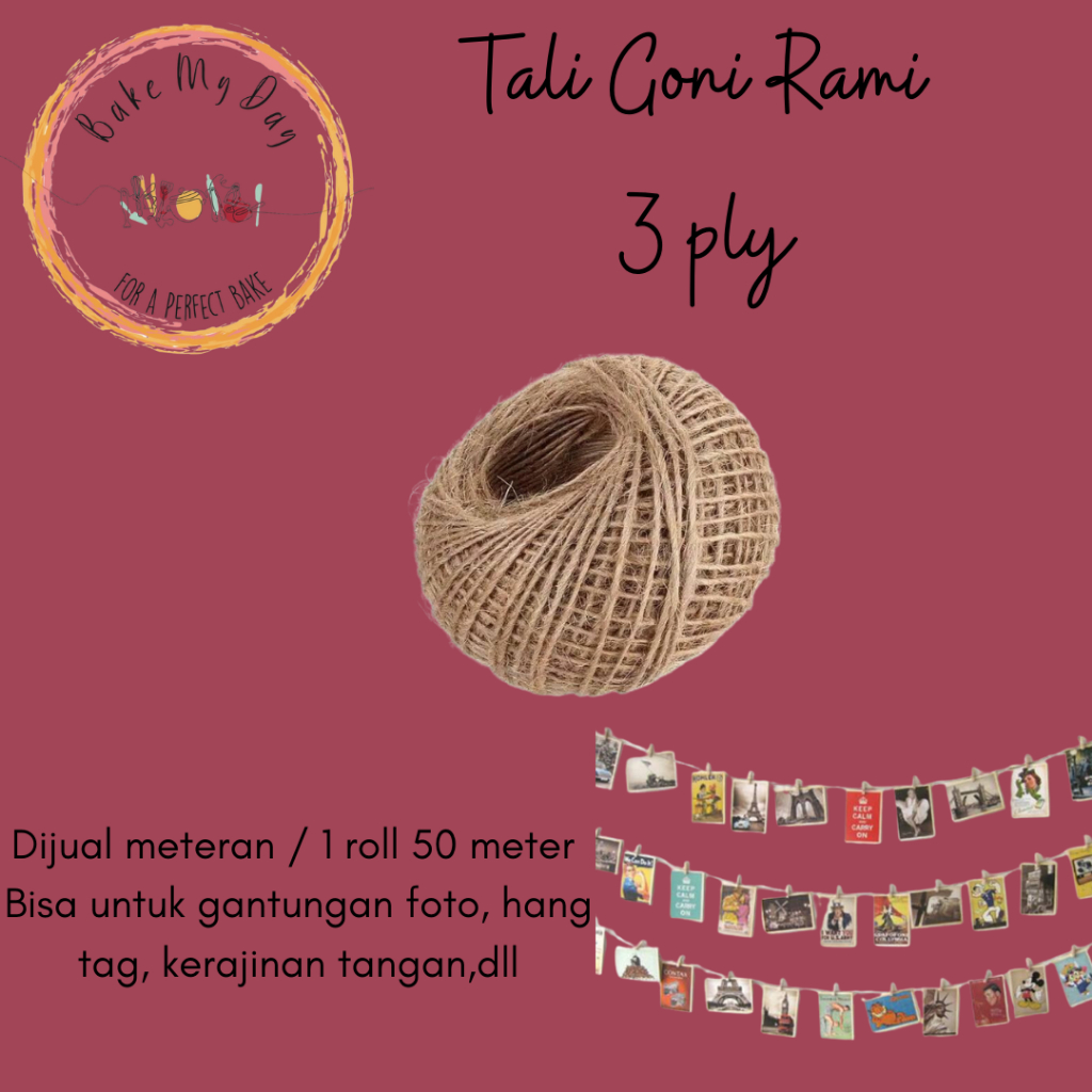 

Tali Rami Goni 3 ply (1 meter)