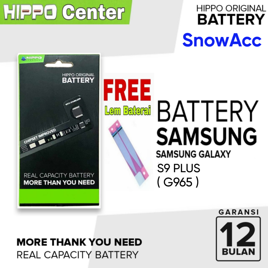 Hippo Baterai Samsung S9 Plus Baterai Samsung Galaxy S9+