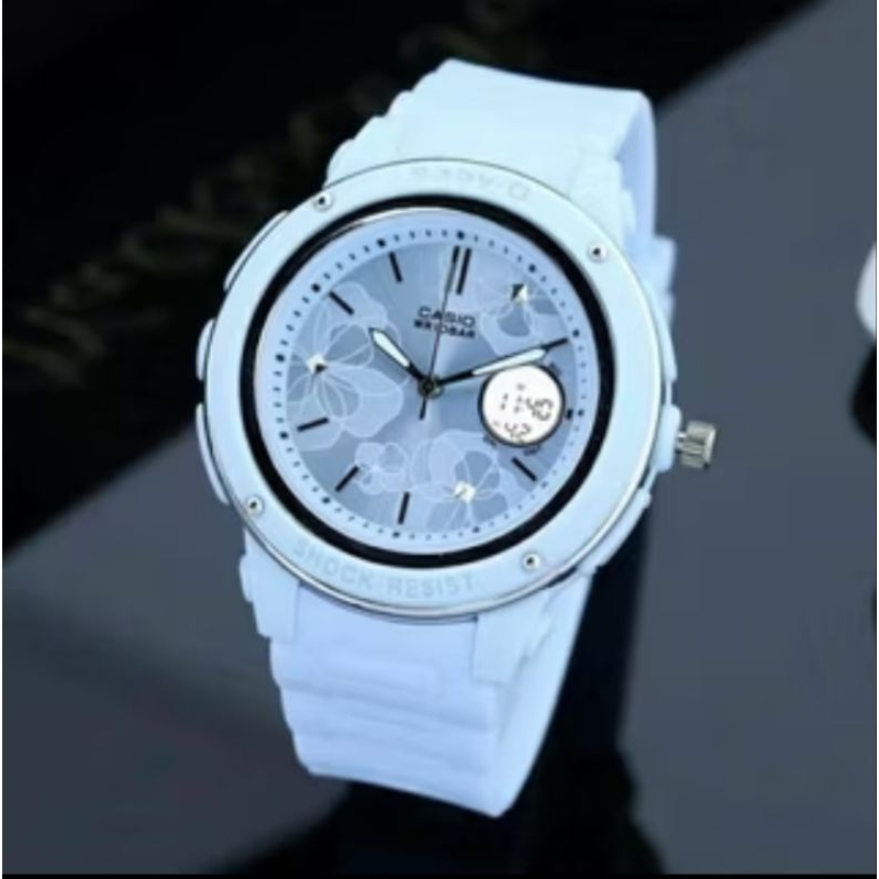 TERBARU ANTI AIR  JAM TANGAN WANITA & ANAK PEREMPUAN SEKOLAH SD SMP SMA CASIO BABY G DUALTIME ANTI A