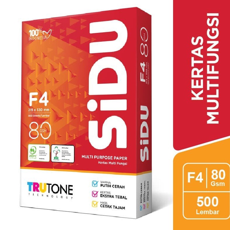 

KODE PRODUK PGMLB7848 SIDU F4 8 RIM Kertas HVS Folio Sinar Dunia 8 gsm