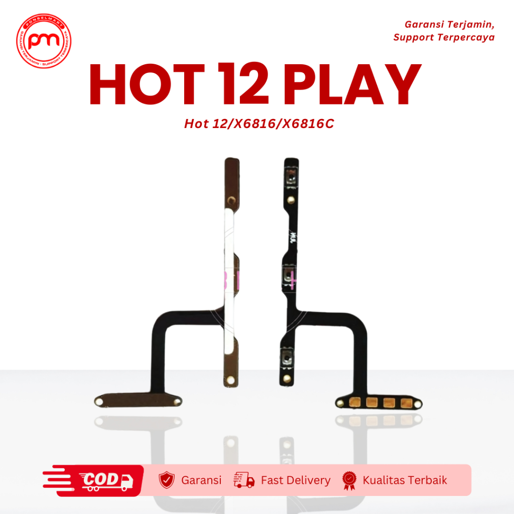 Flexible ON/OFF Volume Infinix Hot 12 Play X6816 X6816C