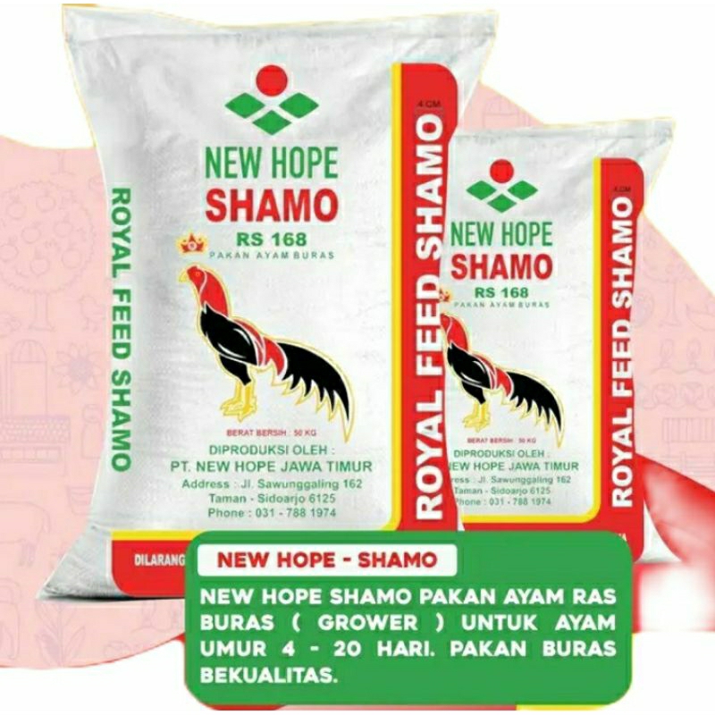 Pur Ayam New Hope Shamo Pakan Ayam entok bebek angsa Voer buras