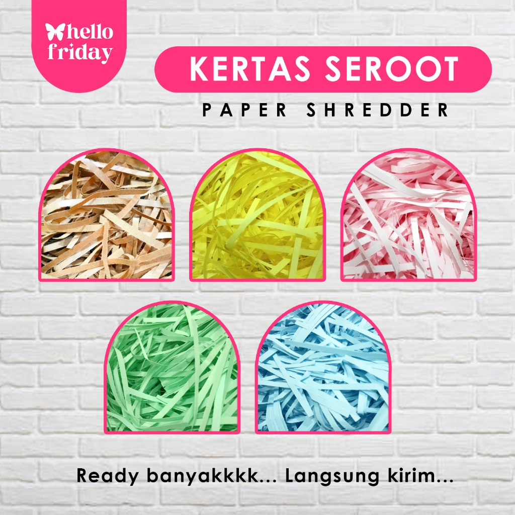 

Kertas Serut Paper Shredder Cacah 20gr