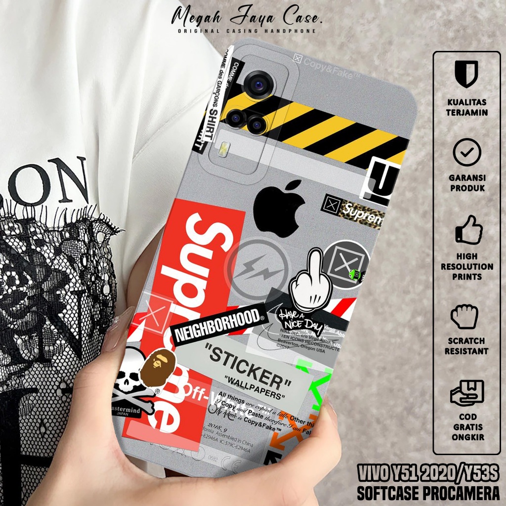 Case Hp VIVO Y51 2020 / VIVO Y53S - Softcase Hp VIVO Y53S / VIVO Y51 2020 Motif BA - Casing Hp VIVO 