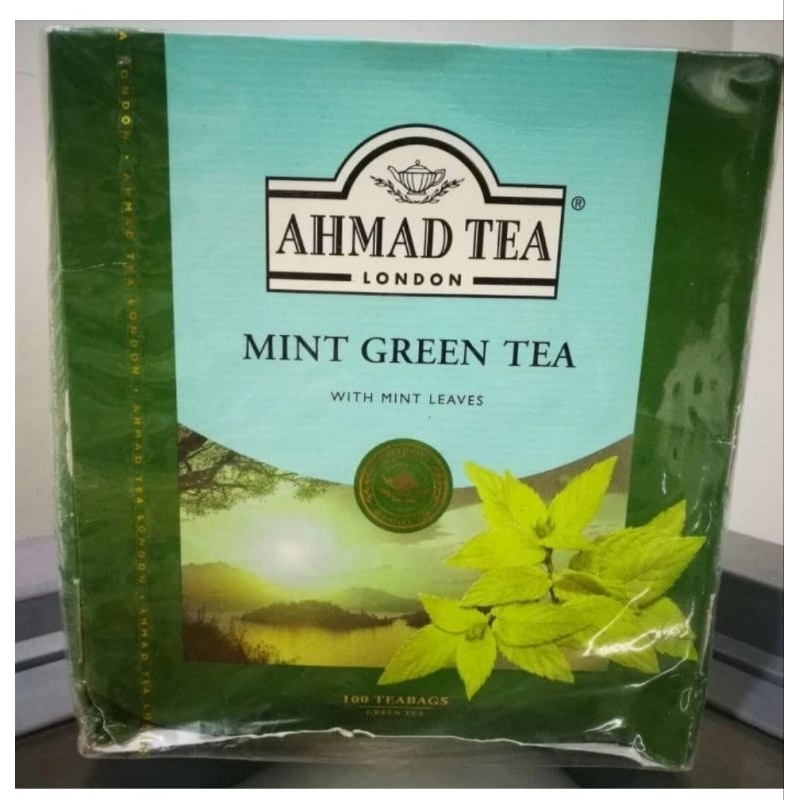 

Teh Ahmad isi 100 bags Ahmad Tea London Rasa Cardamom / Mint Green Tea / English Breakfast