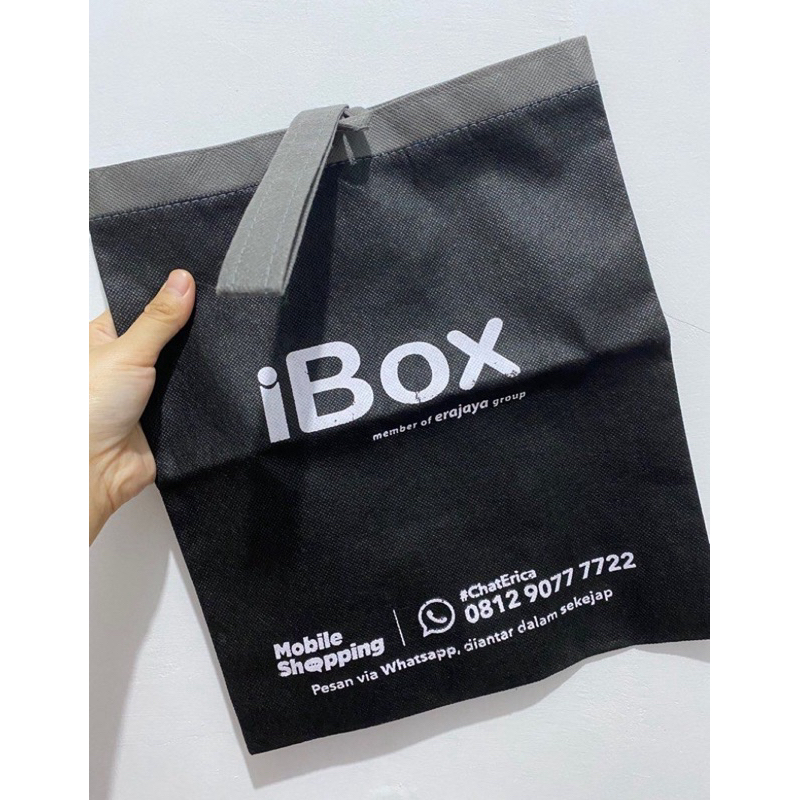 TAS TOTE IBOX TAS ANELLO RANSEL HITAM / KHAKI