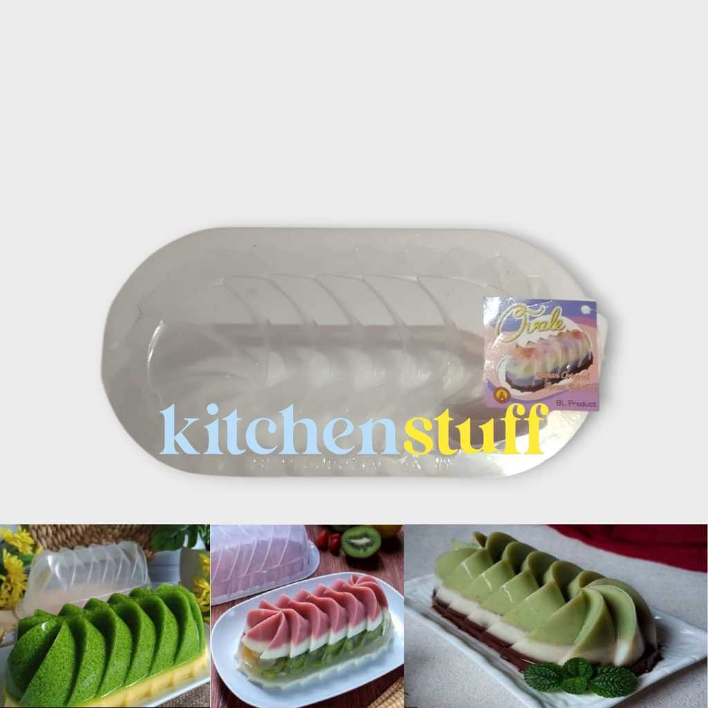 Cetakan puding ovale / Cetakan agar oval Cetakan loyang plastik oval