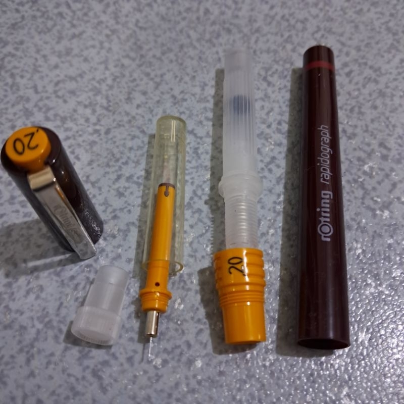 

Rotring Rapidograph 0.2 rapido jerman pulpen gambar teknik NOS Baru Stock Lama