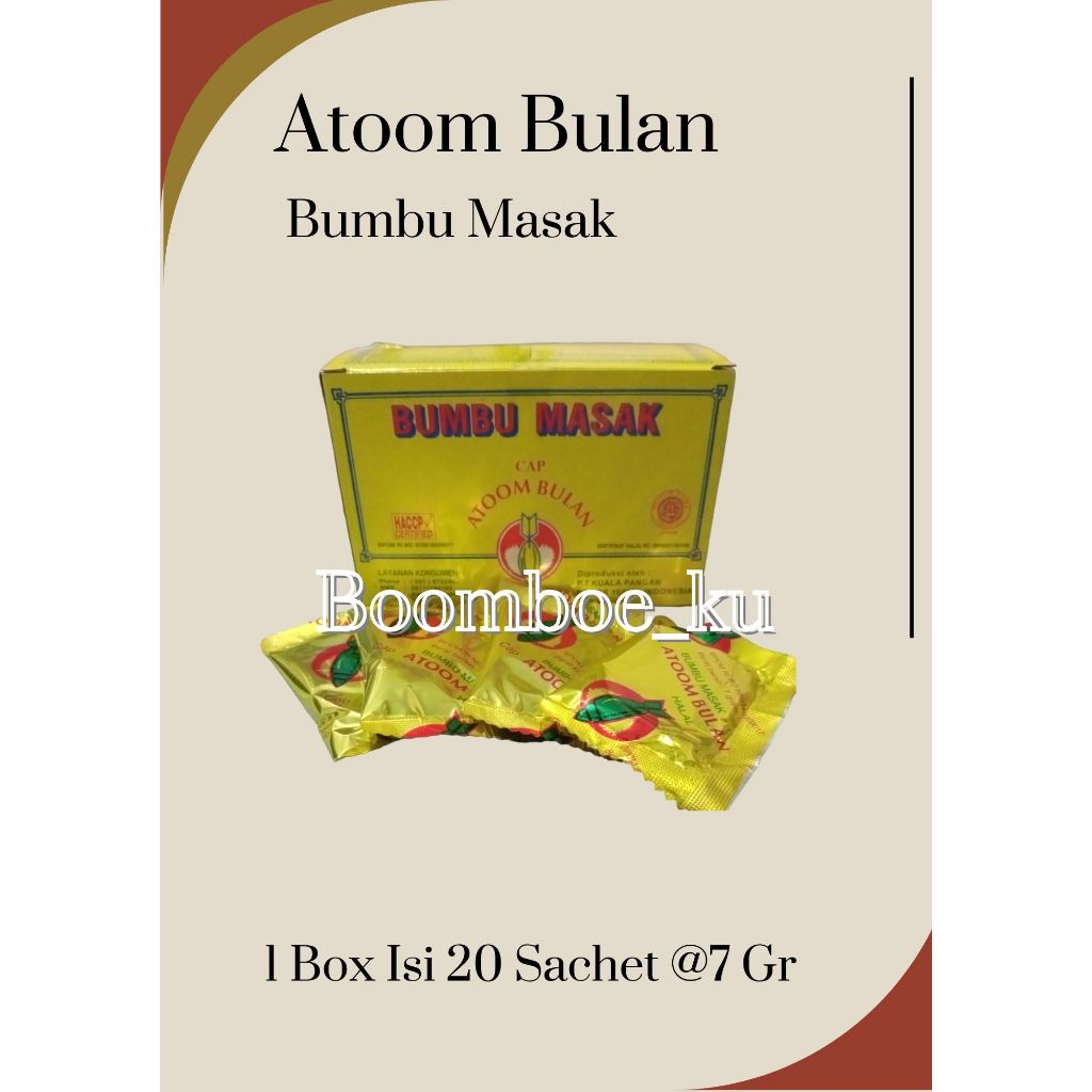 

Atoom Bulan Bumbu masak 20 sachet @7gram