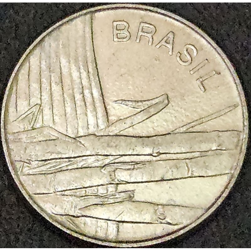 Koin Negara Brasil/ Brazil 1 Cruzeiros tahun 1979 Kondisi Semi Luster Dijamin Original 100%