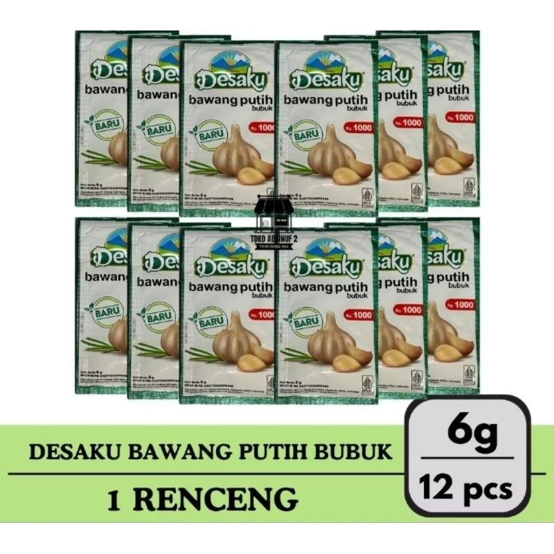 

12 PCS - DESAKU BAWANG PUTIH BUBUK 1 RENCENG