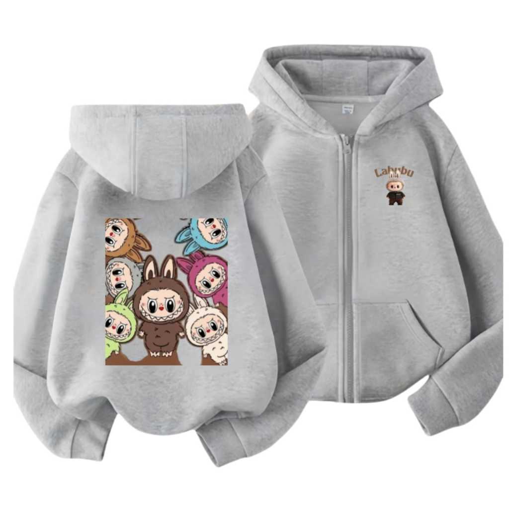 LABUBU HAVE A GOOD TIME JAKET ZIPPER ANAK