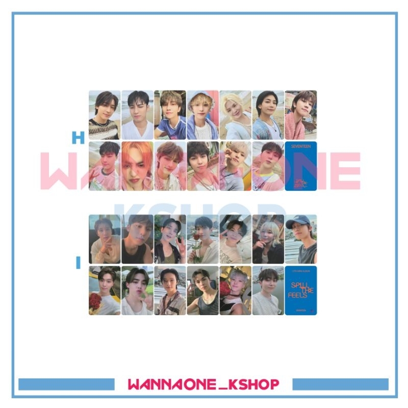 photocard POB Seventeen Spill the Feels benefit album pob