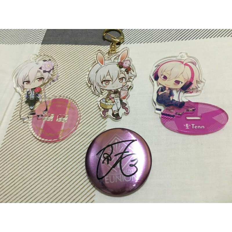 Merchandise Anime Idolish7 // Ainana // Kujou Tenn Goods // Live Logo Can Badge // Standee // Keycha