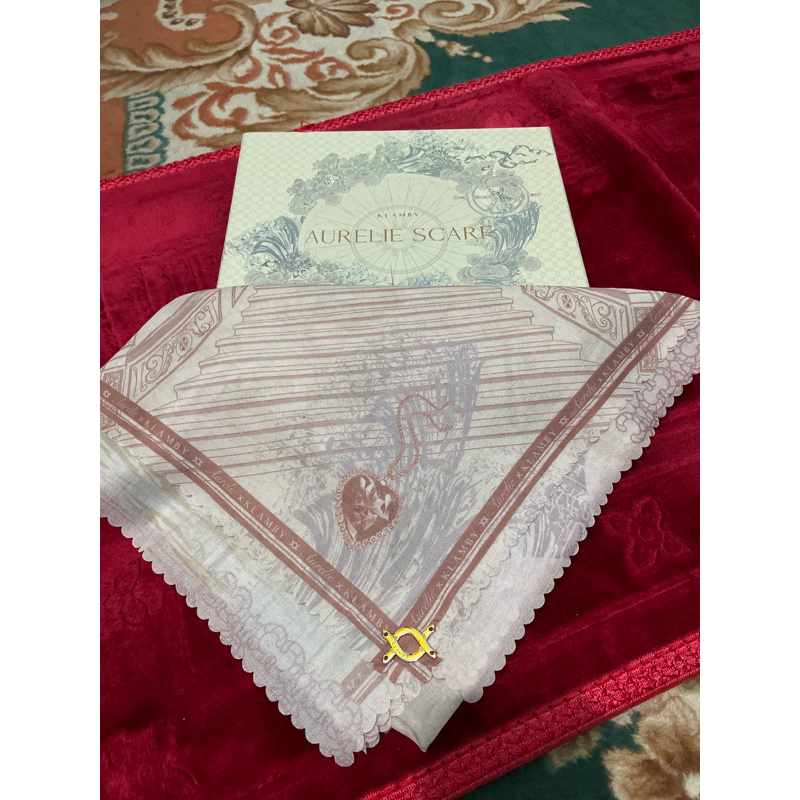 wearing klamby x aurelie scarf